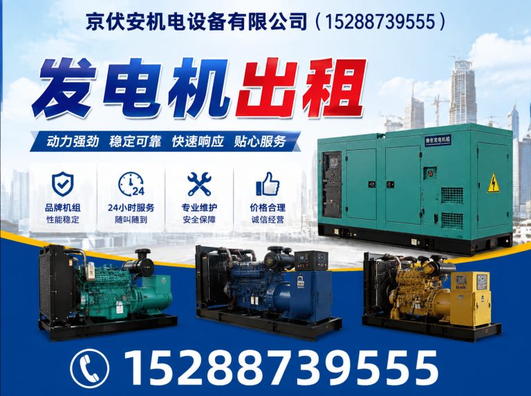 舟山发电机租赁展示图